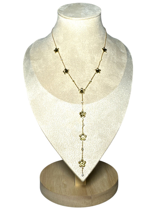 Isaline Y-shaped necklace